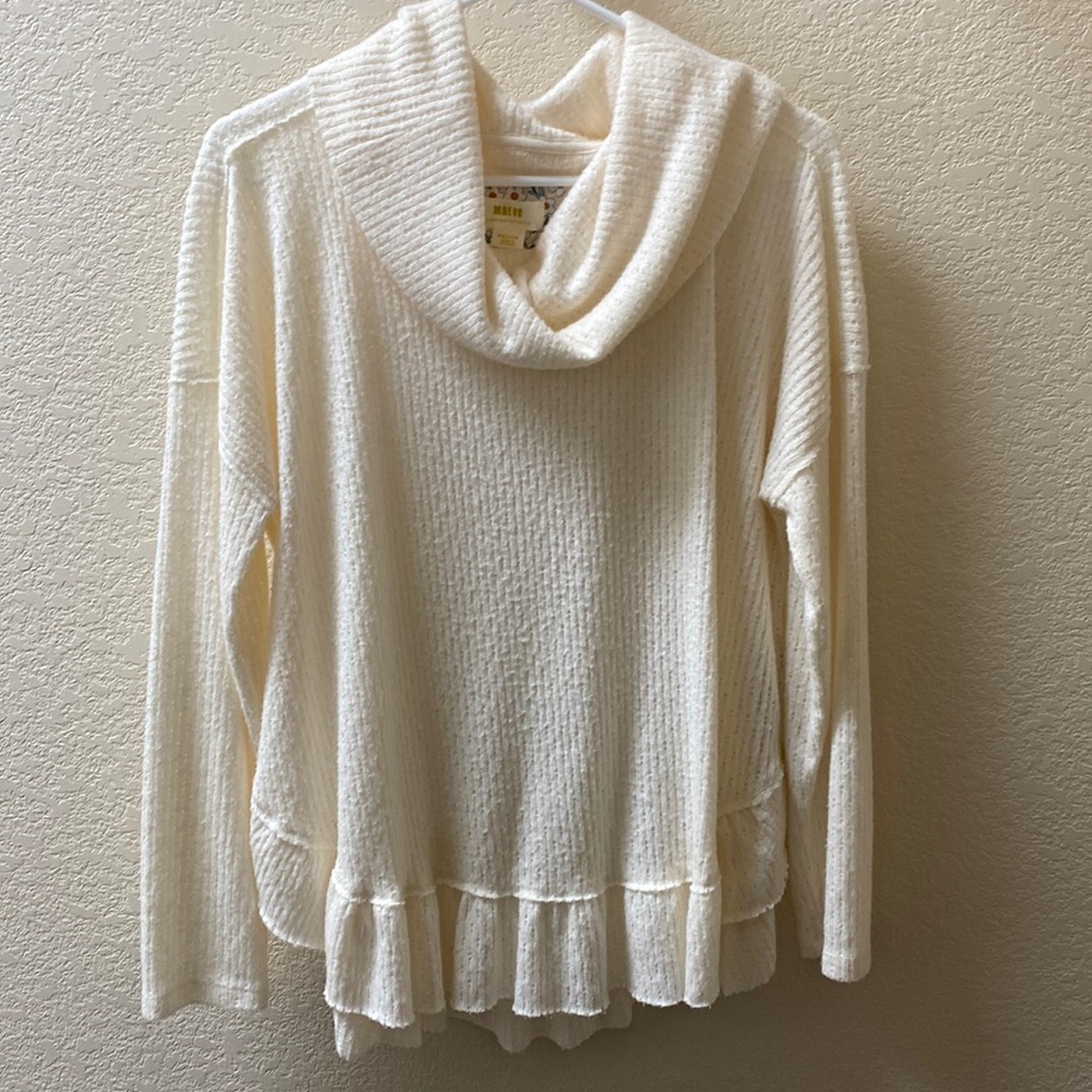 Anthropologie ivory pullover